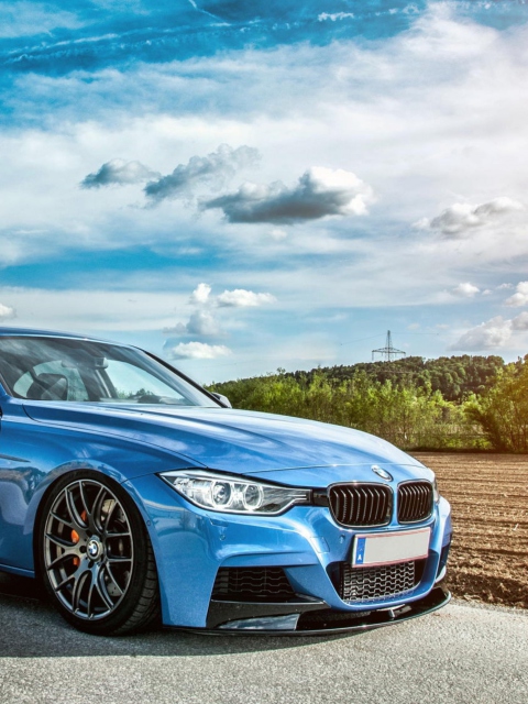 BMW 3 series (F30) wallpaper 480x640