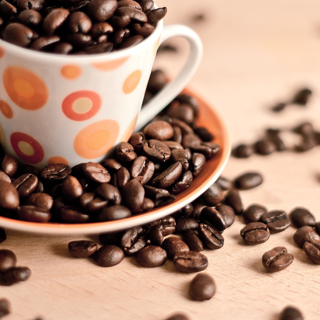 Das Coffee beans Wallpaper 1024x1024