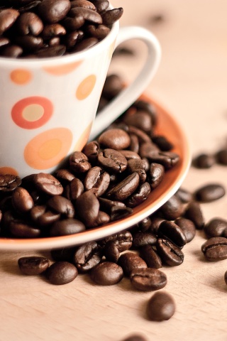 Das Coffee beans Wallpaper 320x480