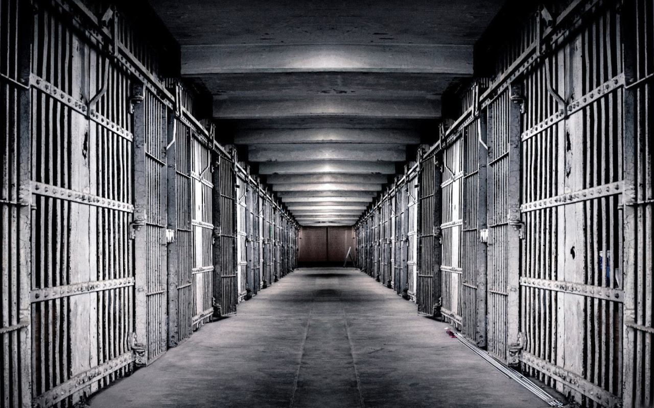 Das Inside in Alcatraz Prison Wallpaper 1280x800