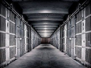 Inside in Alcatraz Prison wallpaper 320x240