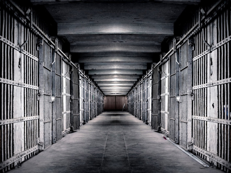Inside in Alcatraz Prison wallpaper 800x600