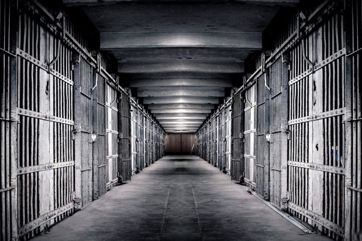 Inside in Alcatraz Prison wallpaper