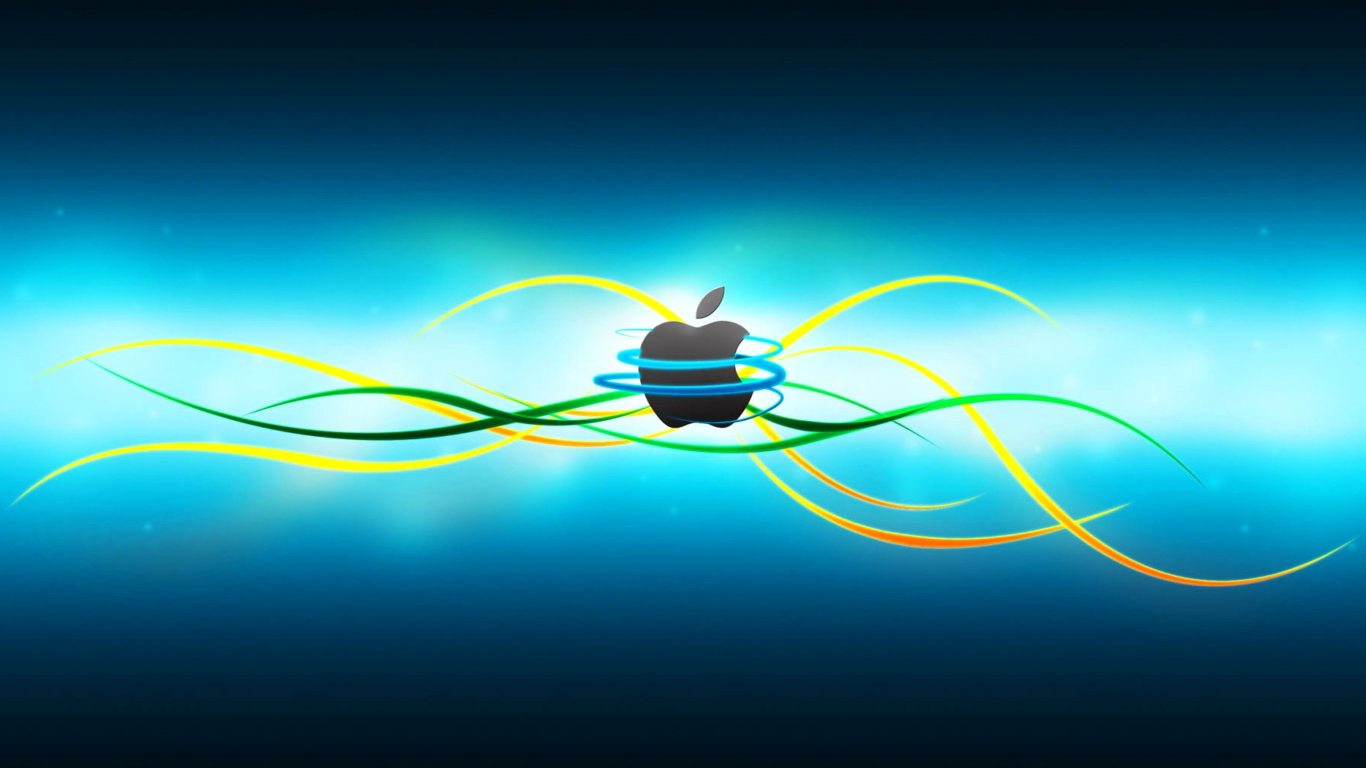 Screenshot №1 pro téma Apple Emblem 1366x768