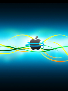 Fondo de pantalla Apple Emblem 240x320