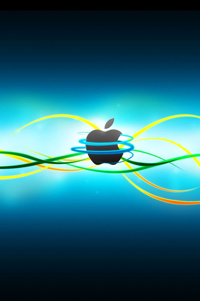 Das Apple Emblem Wallpaper 640x960