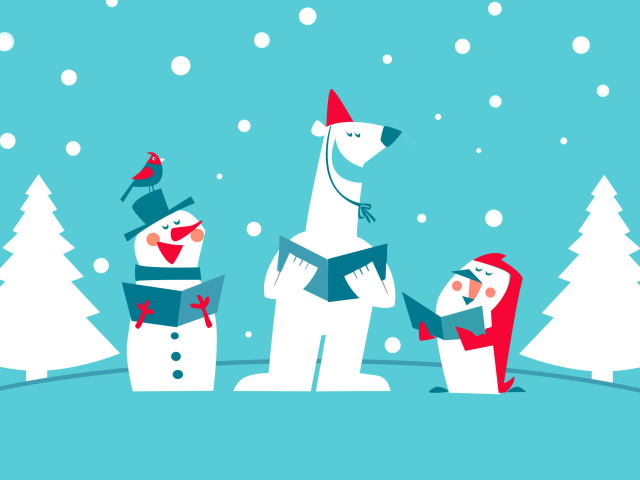 Fondo de pantalla Christmas Cartoon 640x480