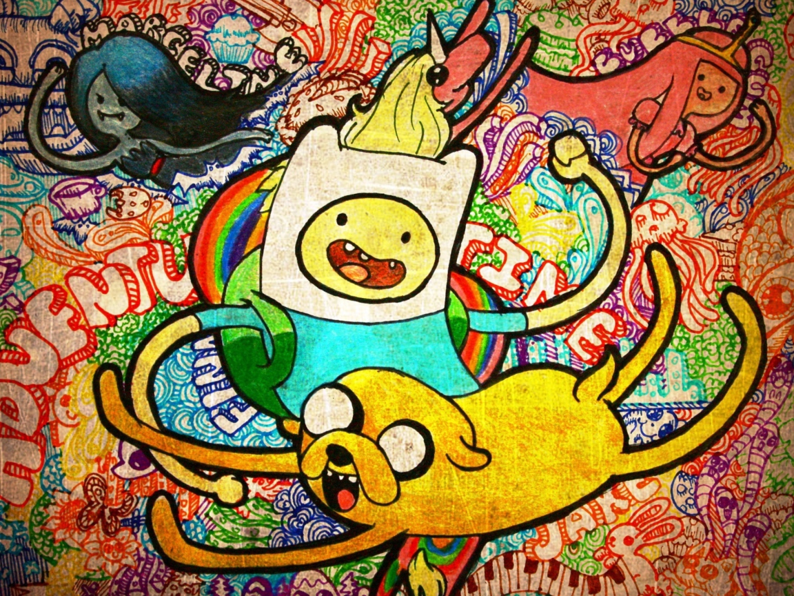Das Adventure Time Animation Wallpaper 1152x864