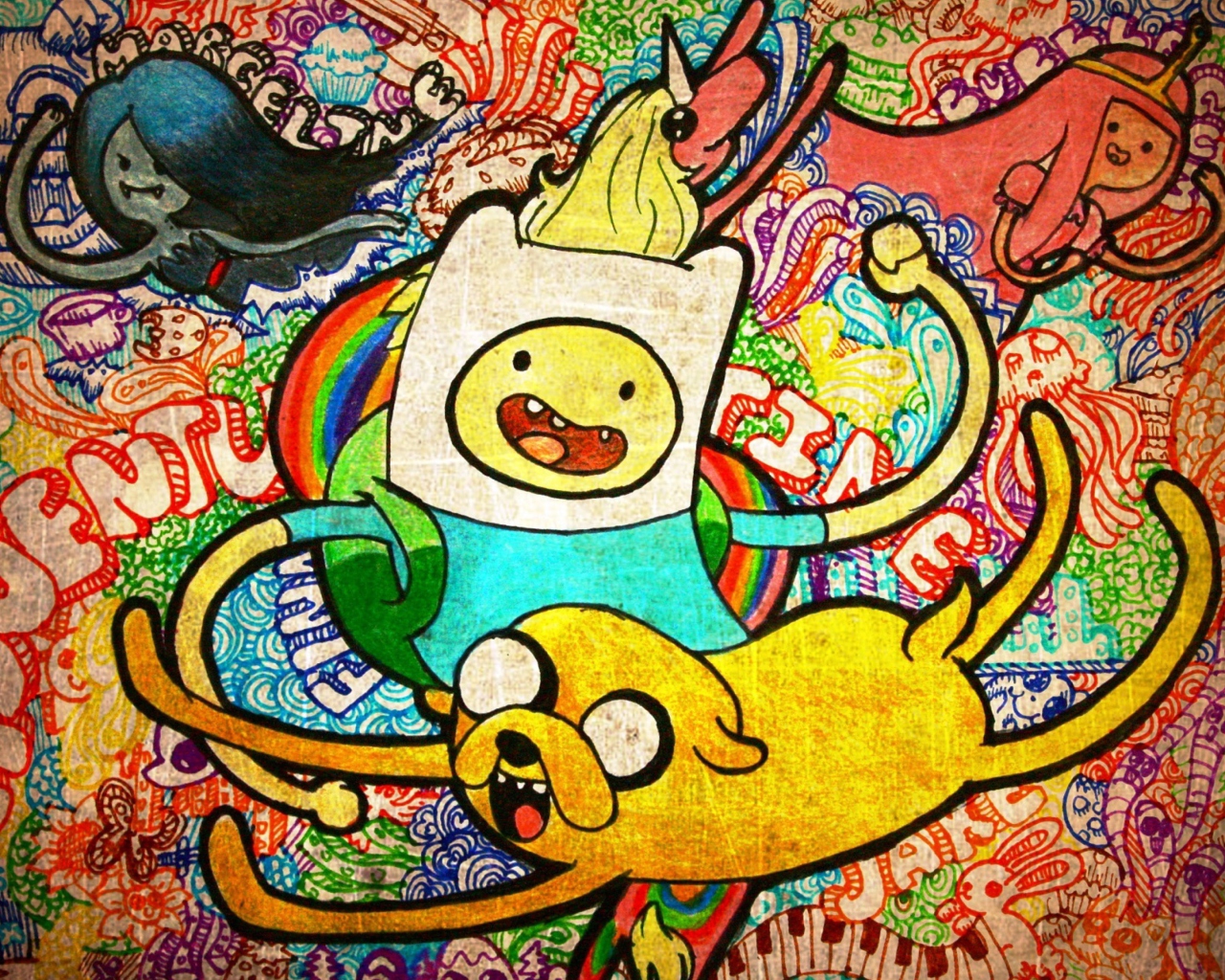 Обои Adventure Time Animation 1280x1024