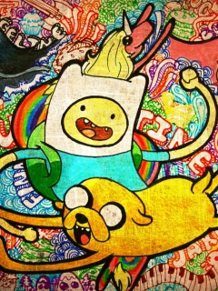 Das Adventure Time Animation Wallpaper 240x320
