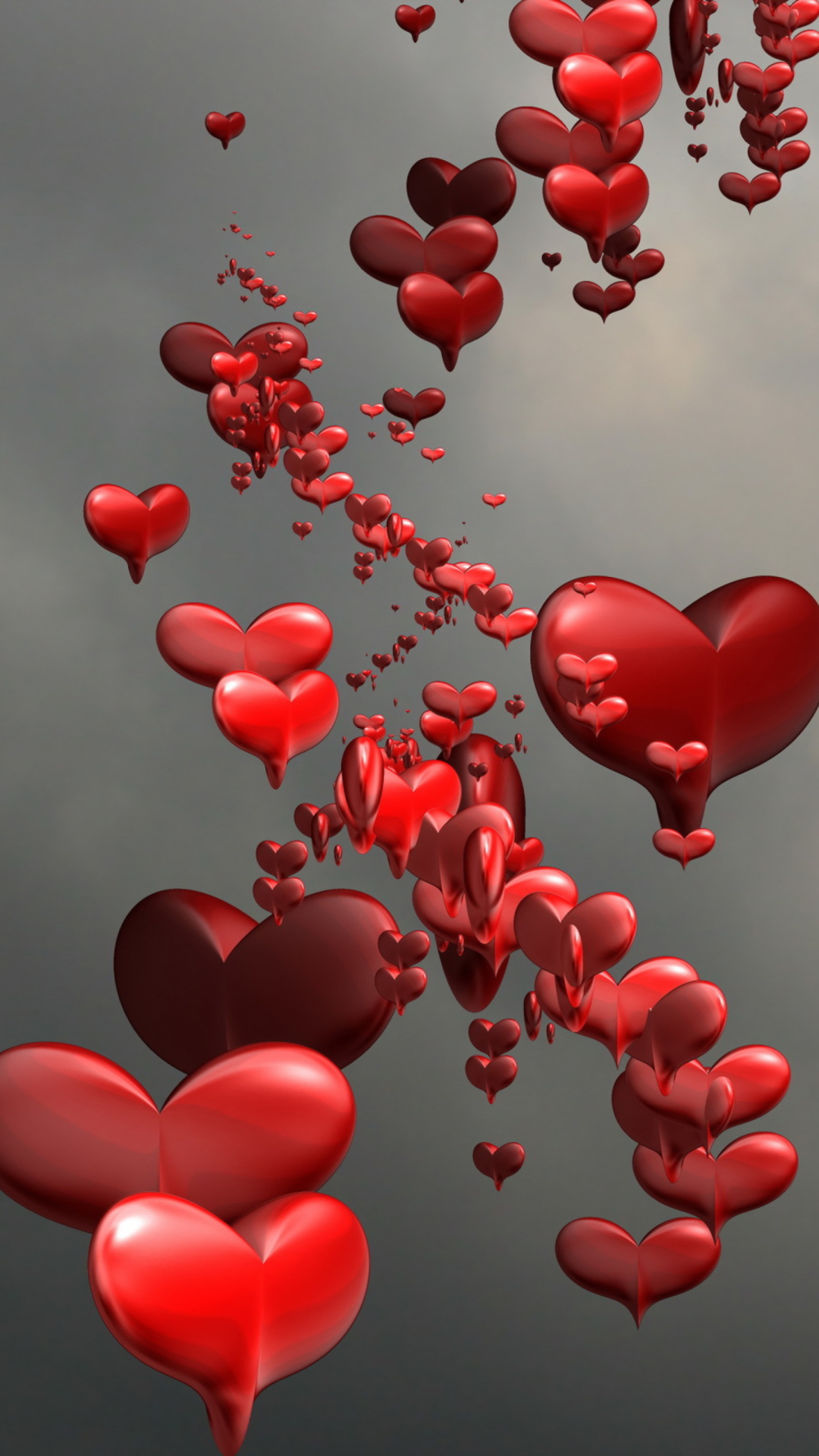 Screenshot №1 pro téma Red Spiral Of Hearts 1080x1920