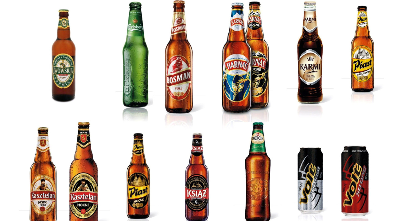 Fondo de pantalla Beer Brands, Bosman, Ksiaz, Harnas, Kasztelan 1280x720
