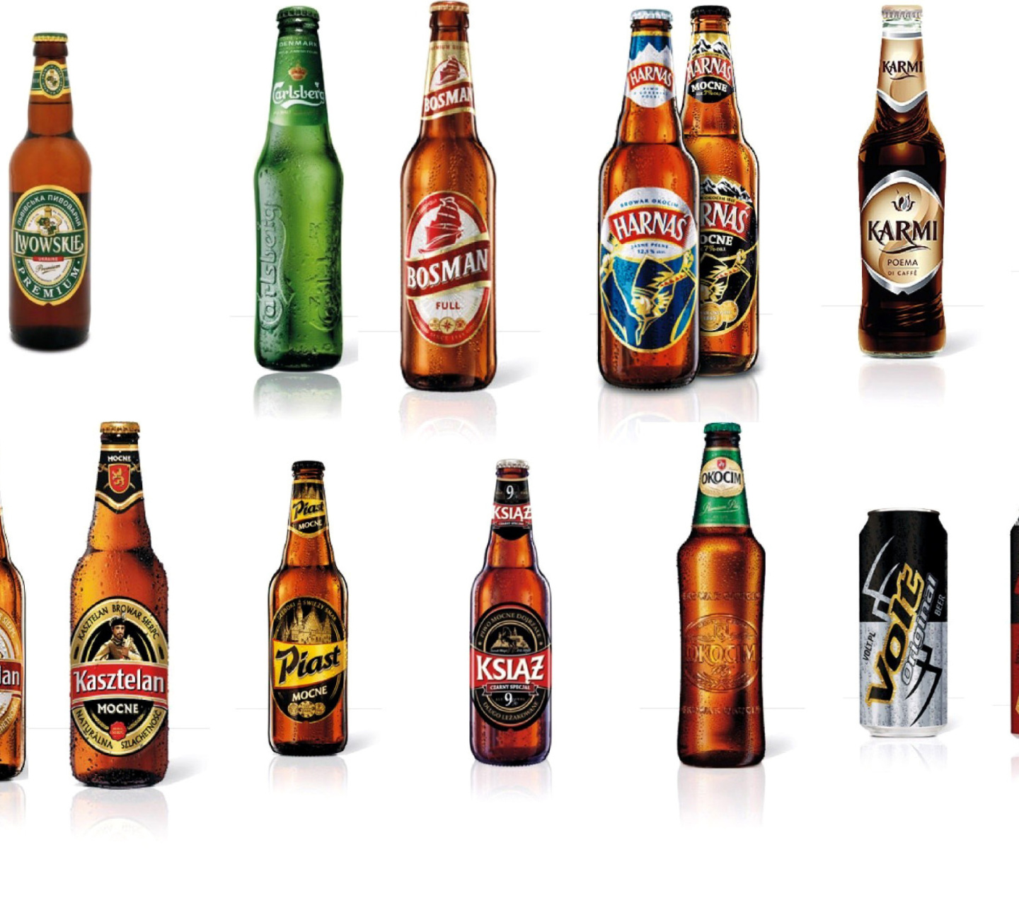 Beer Brands, Bosman, Ksiaz, Harnas, Kasztelan wallpaper 1440x1280