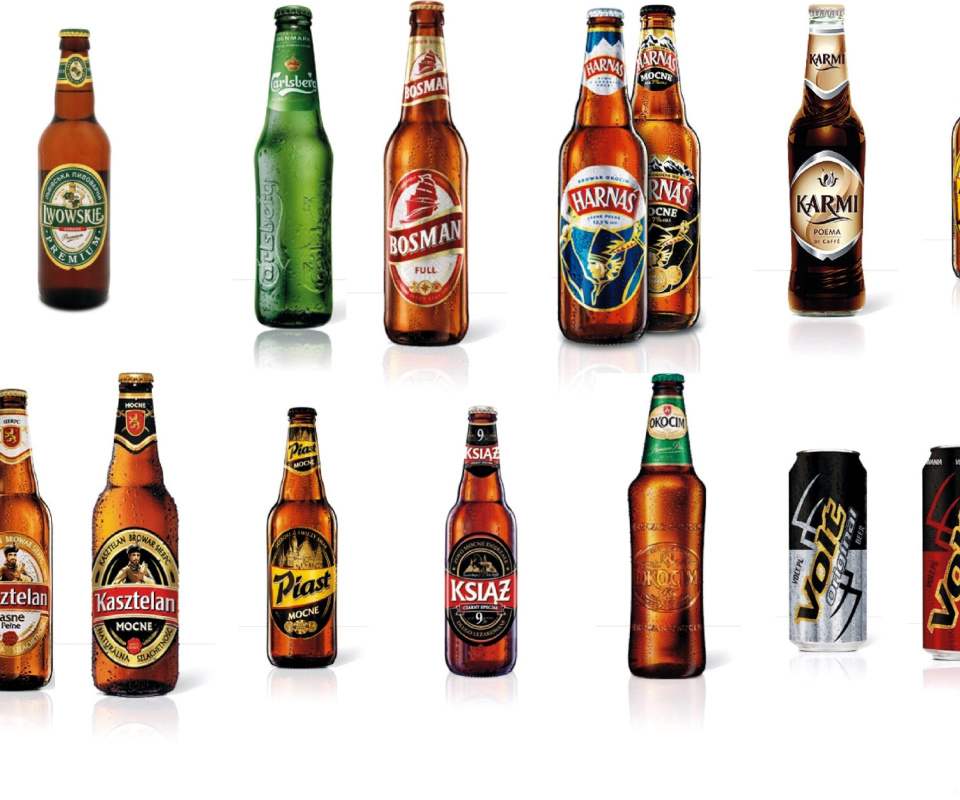 Fondo de pantalla Beer Brands, Bosman, Ksiaz, Harnas, Kasztelan 960x800