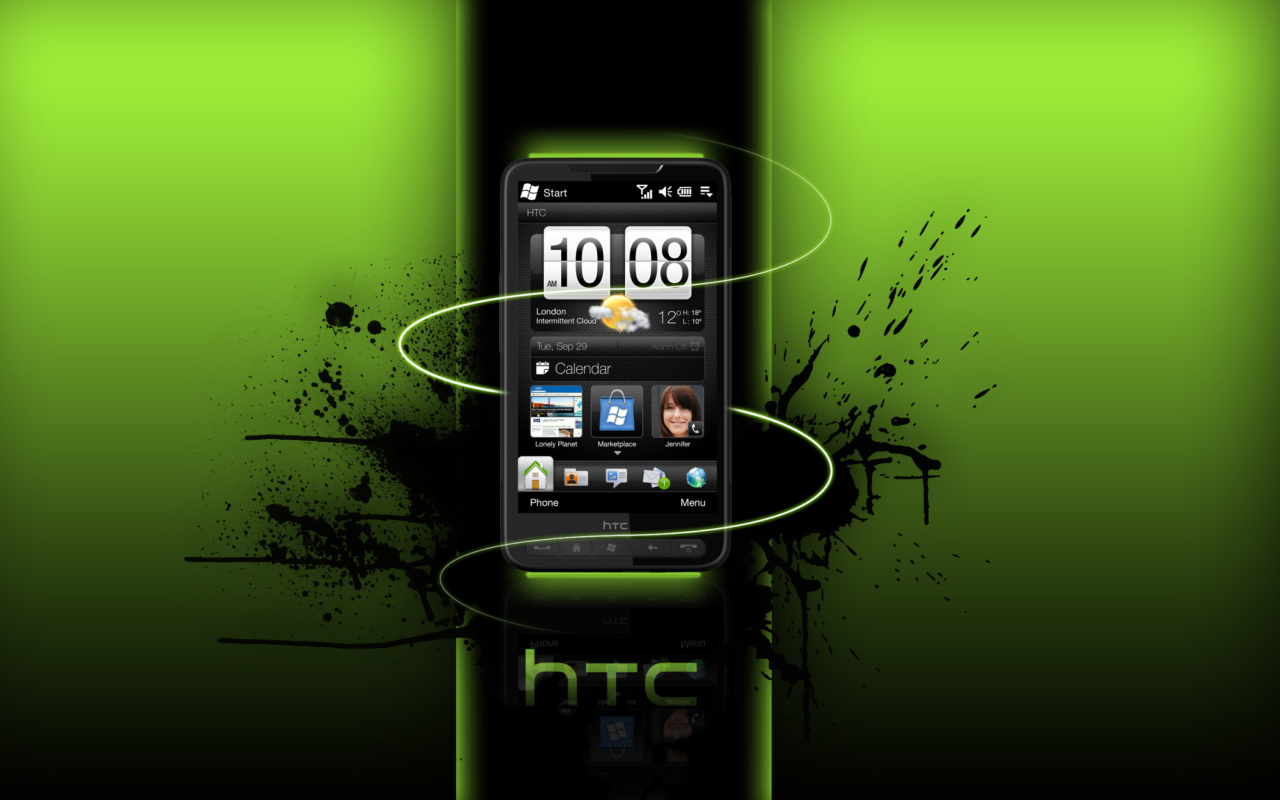Das HTC HD Wallpaper 1280x800
