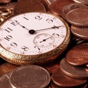Dollar Cents and Watch wallpaper 128x128