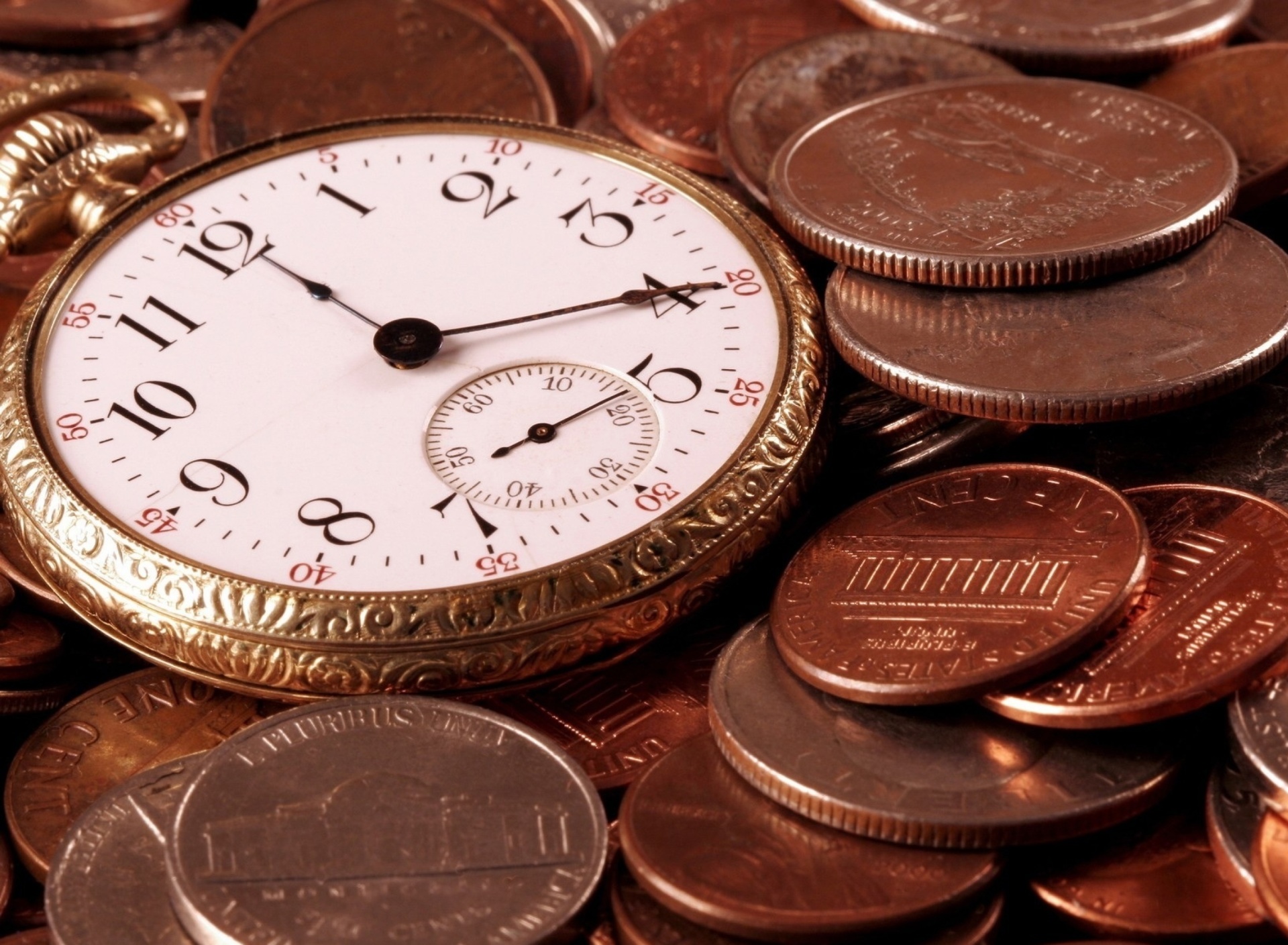 Screenshot №1 pro téma Dollar Cents and Watch 1920x1408