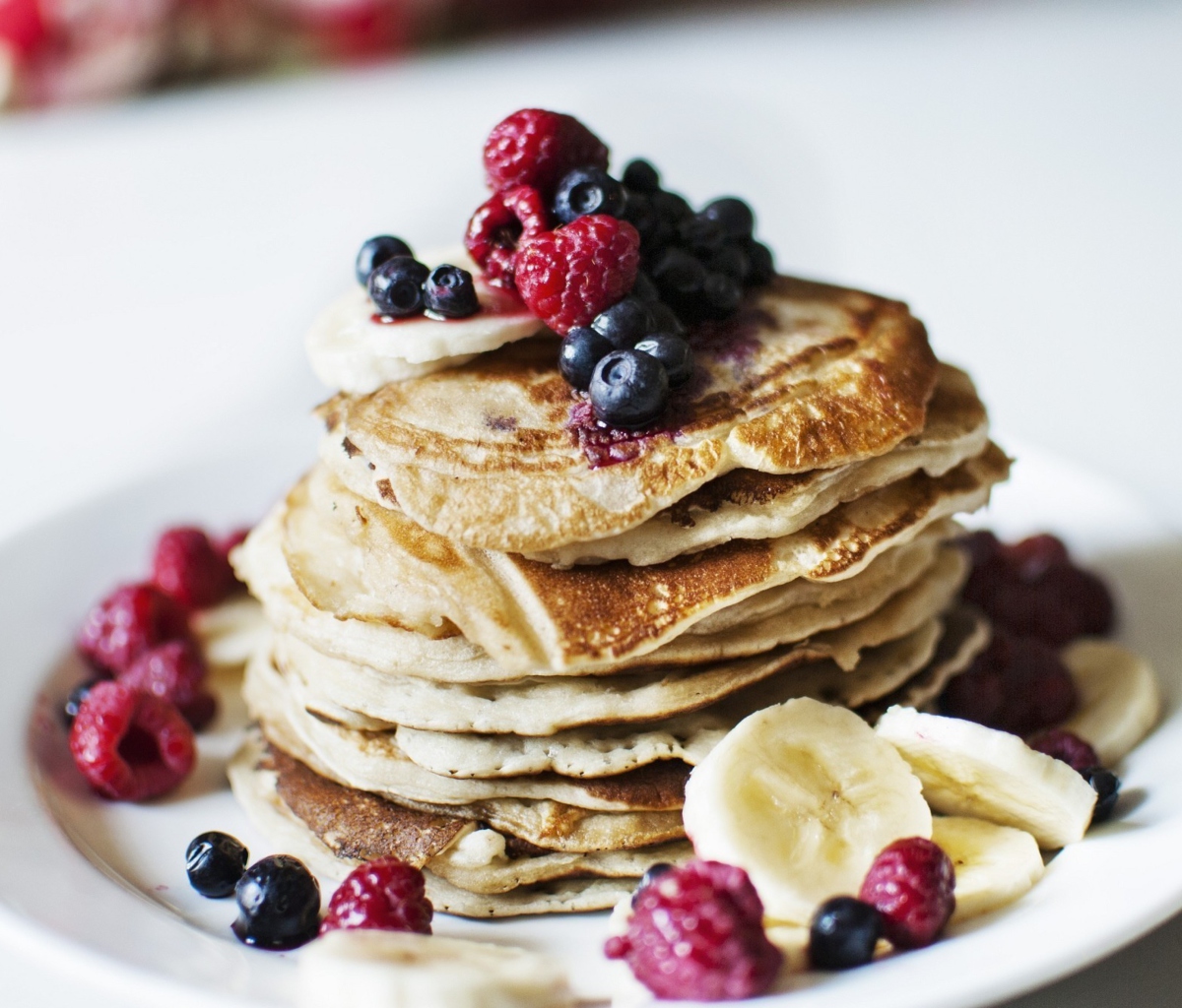 Fondo de pantalla Pancakes With Sweet Berries 1200x1024