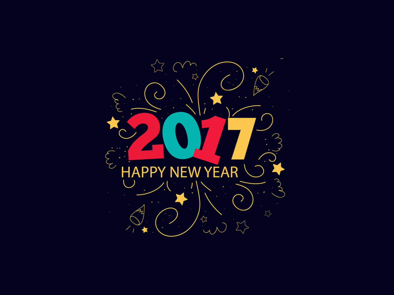 New Year 2017 wallpaper 1280x960