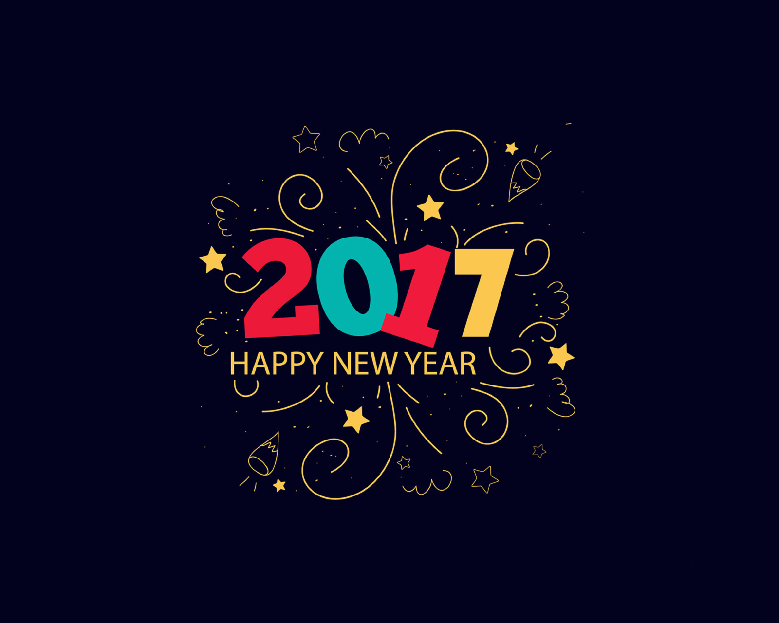 Das New Year 2017 Wallpaper 1600x1280