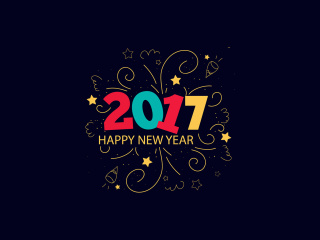 Sfondi New Year 2017 320x240