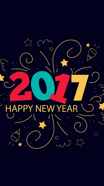 Das New Year 2017 Wallpaper 360x640