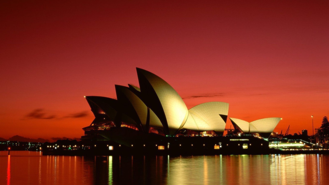 Fondo de pantalla Sydney Opera House - Australia 1366x768