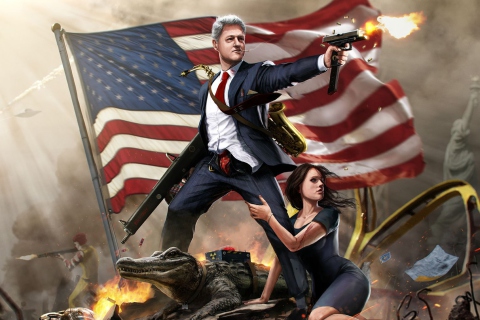 Das United States Bill Clinton Wallpaper 480x320