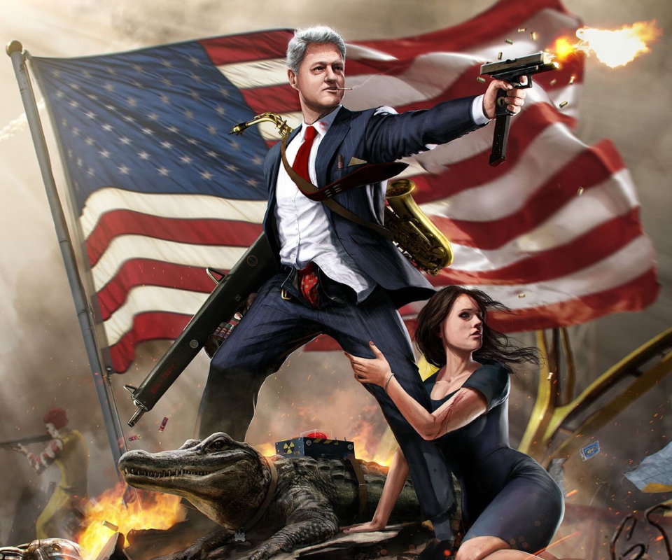 Das United States Bill Clinton Wallpaper 960x800
