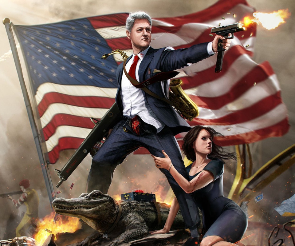 Fondo de pantalla United States Bill Clinton 960x800