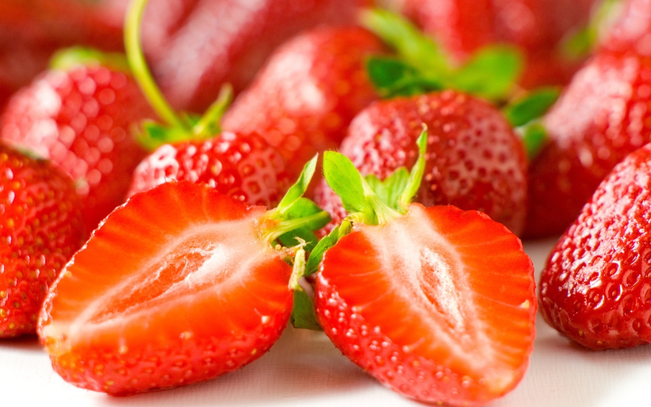 Das Sweet Strawberries Wallpaper 1280x800