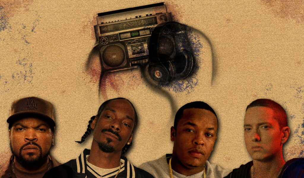 Обои Ice Cube, Snoop Dogg 1024x600