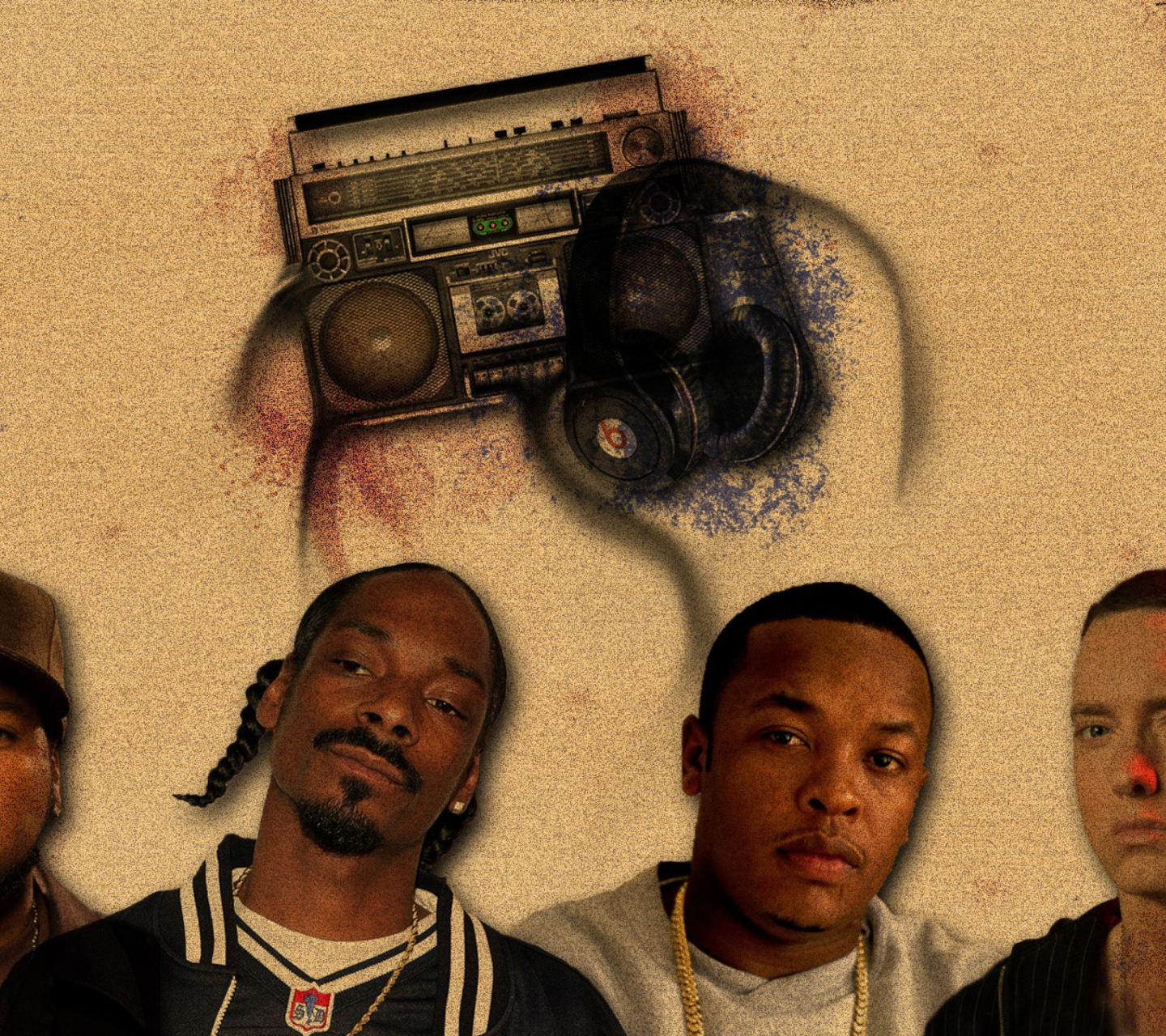 Fondo de pantalla Ice Cube, Snoop Dogg 1440x1280