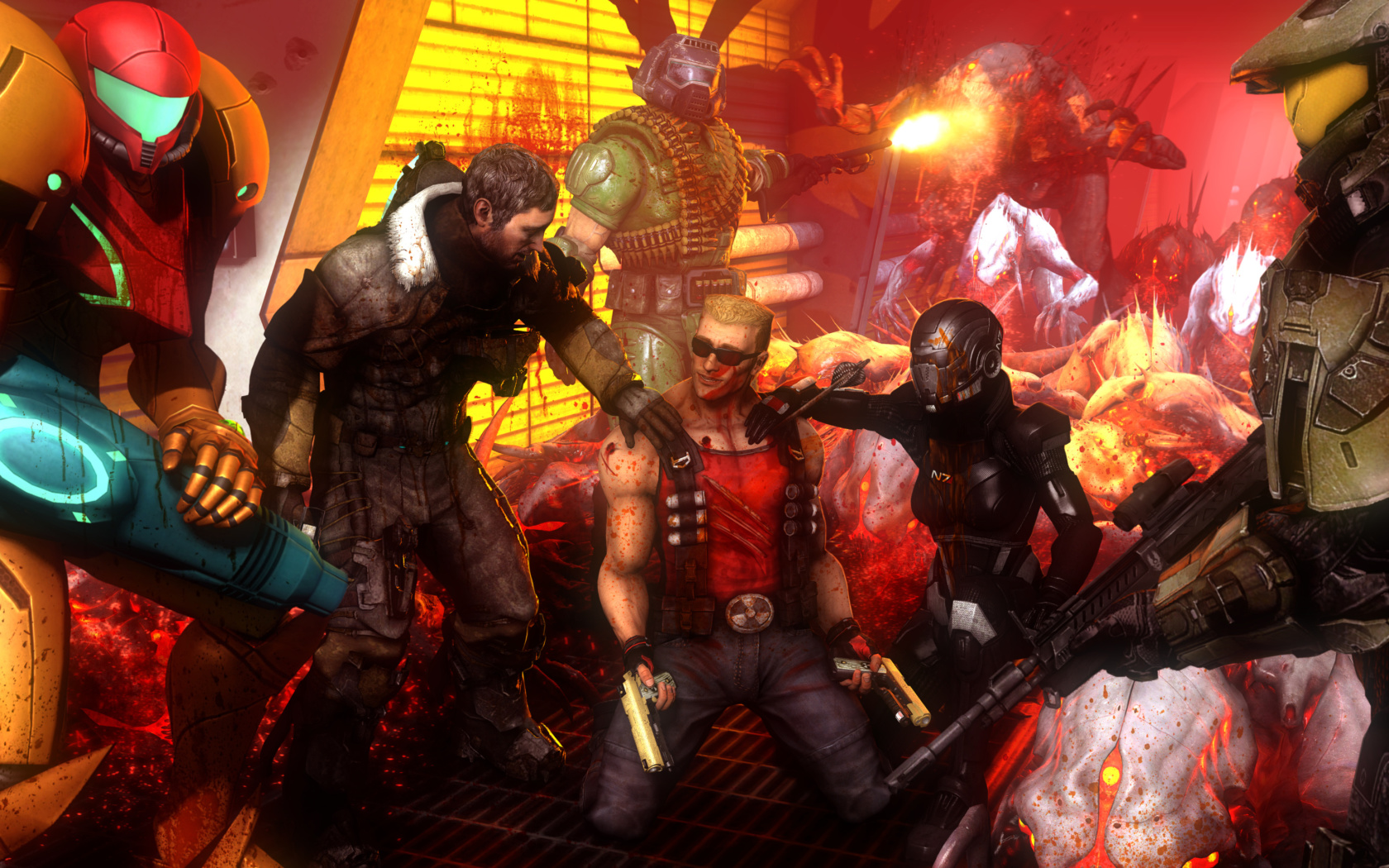 Das Call of Duty Zombies Wallpaper 1680x1050
