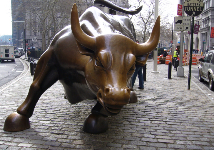 Fondo de pantalla The Wall Street Bull
