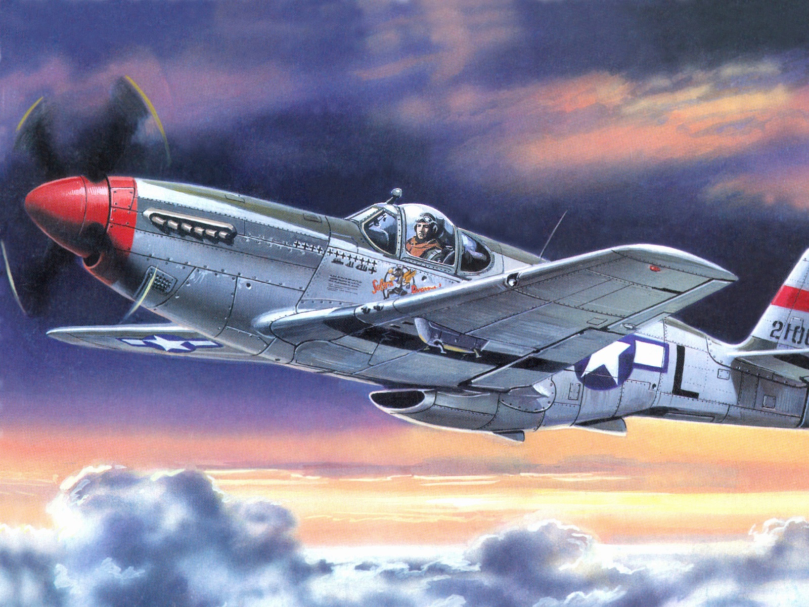 Fondo de pantalla North American P 51 Mustang 1600x1200