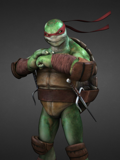 Обои Raphael - Teenage Mutant inja Turtles 480x640