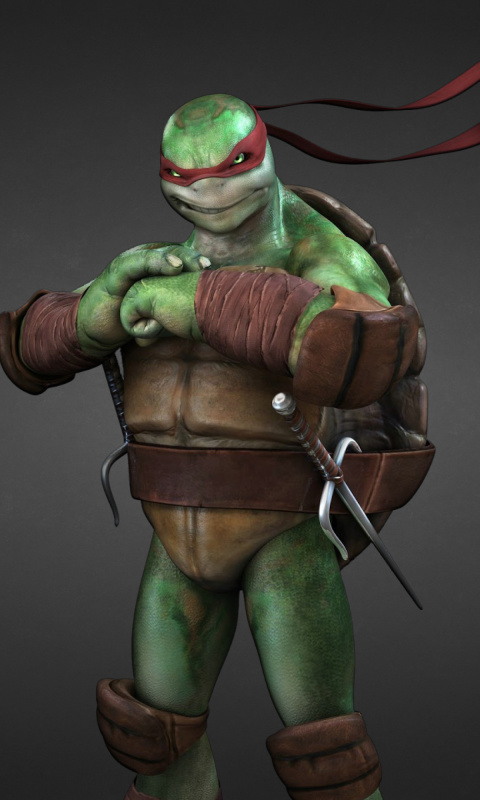 Screenshot №1 pro téma Raphael - Teenage Mutant inja Turtles 480x800