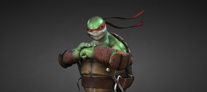 Обои Raphael - Teenage Mutant inja Turtles 720x320