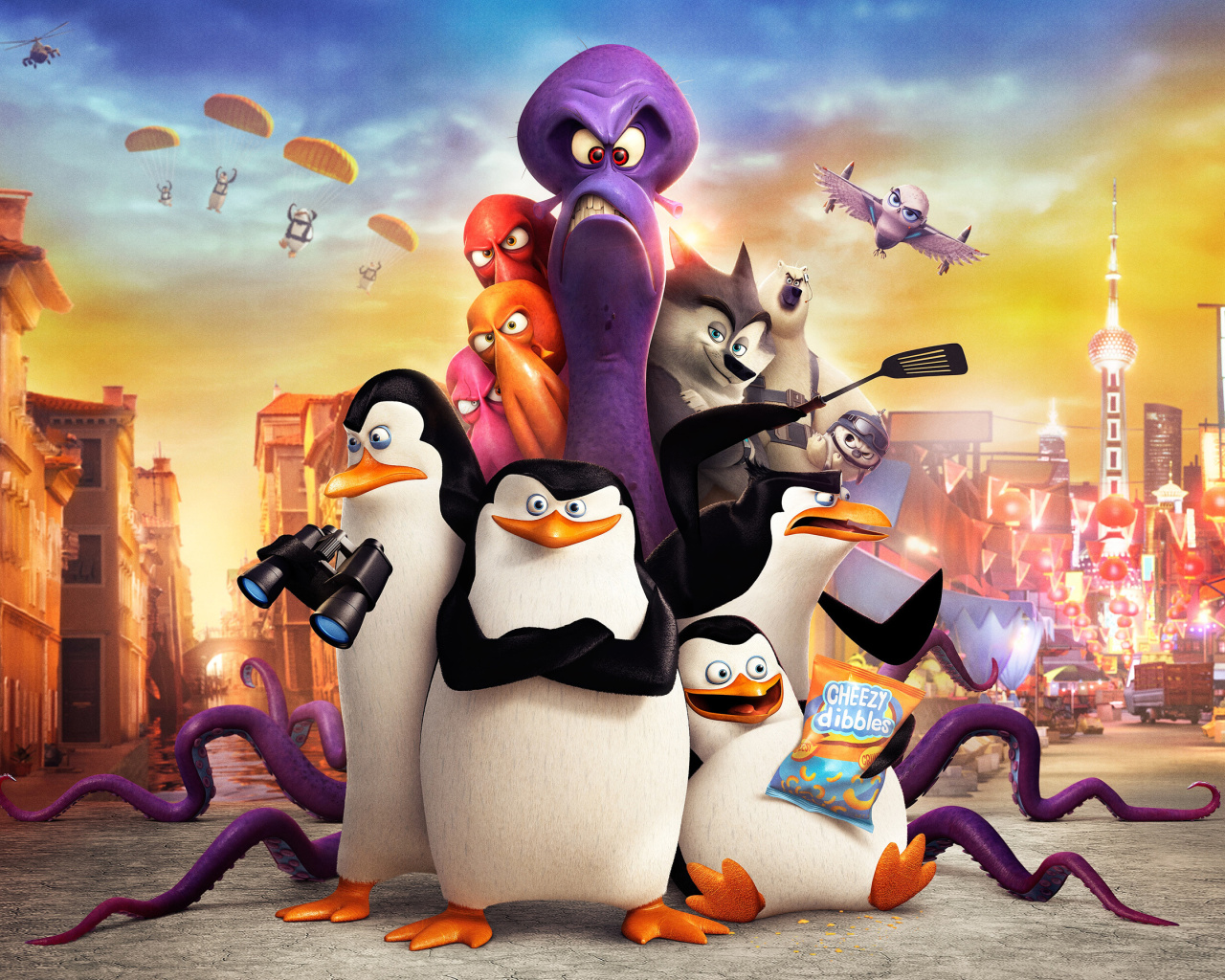 The Penguins of Madagascar 2014 wallpaper 1280x1024
