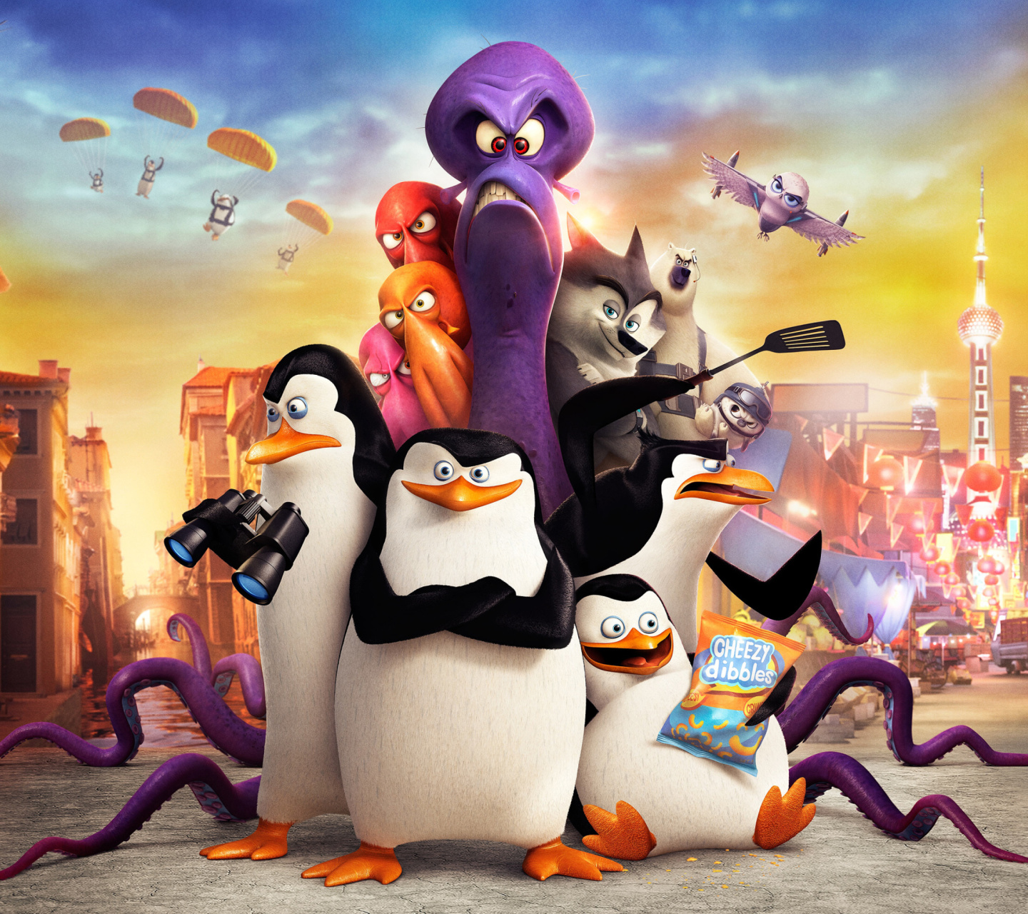 Sfondi The Penguins of Madagascar 2014 1440x1280