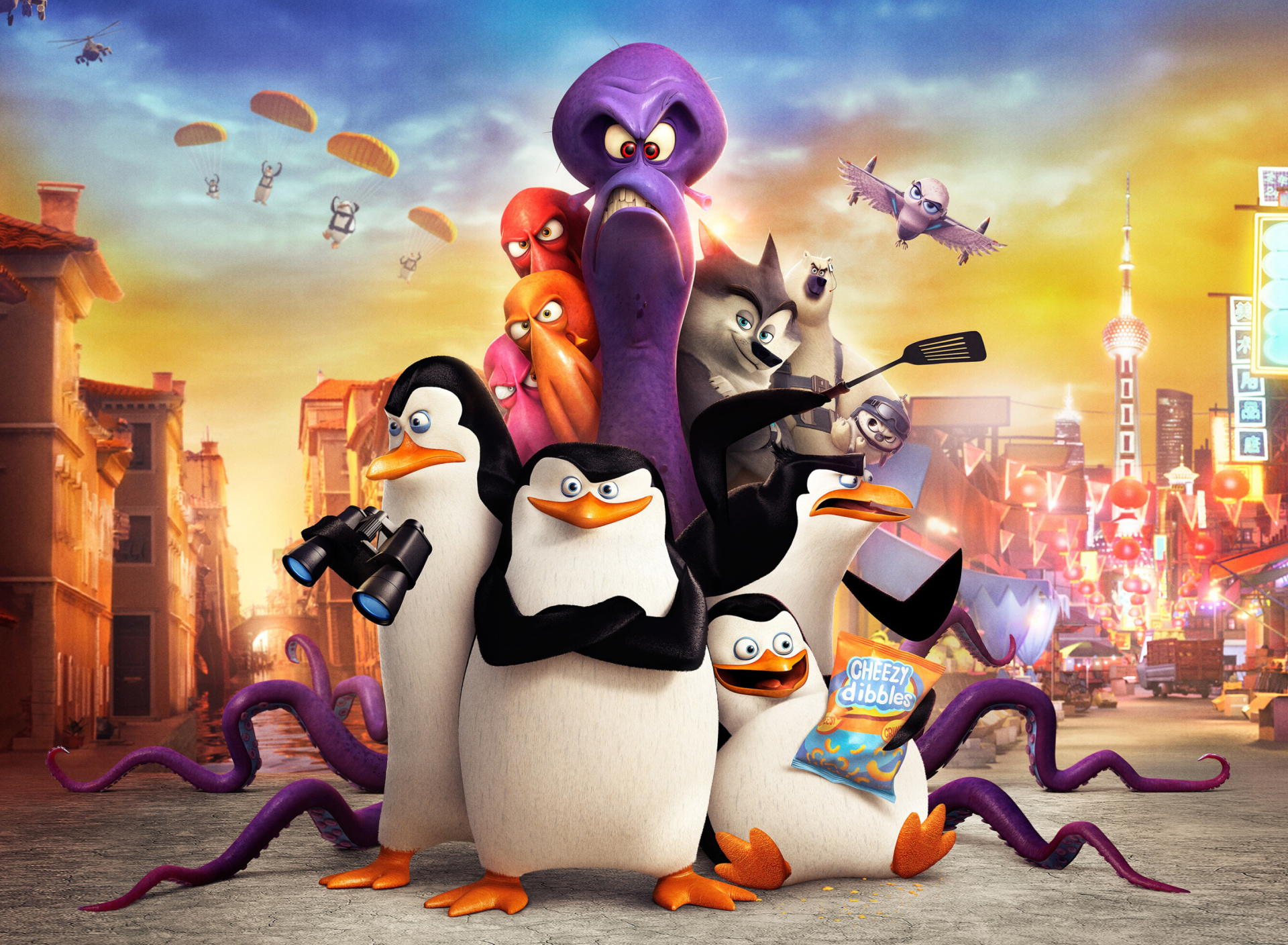 Fondo de pantalla The Penguins of Madagascar 2014 1920x1408