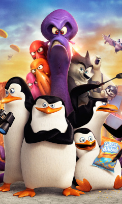 Das The Penguins of Madagascar 2014 Wallpaper 240x400
