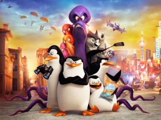 Das The Penguins of Madagascar 2014 Wallpaper 320x240