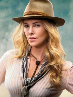 Sfondi Charlize Theron In A Million Ways To Die In The West 240x320