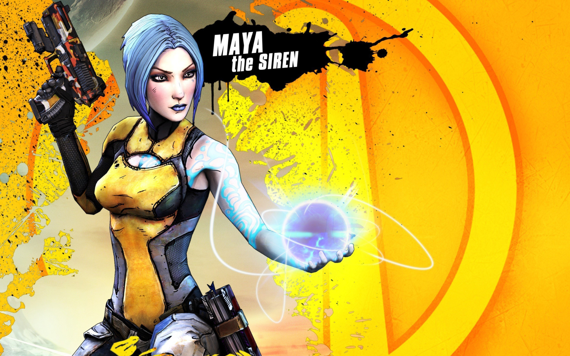 Maya the Siren, Borderlands 2 wallpaper 1920x1200