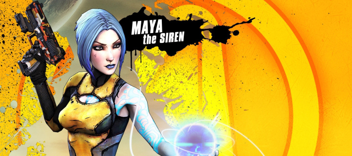 Fondo de pantalla Maya the Siren, Borderlands 2 720x320