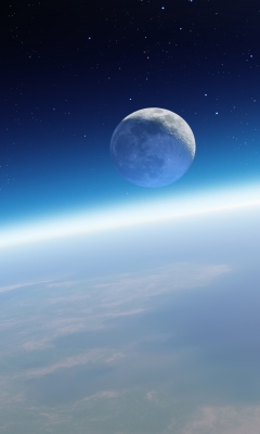 Fondo de pantalla Earth And Moon 240x400