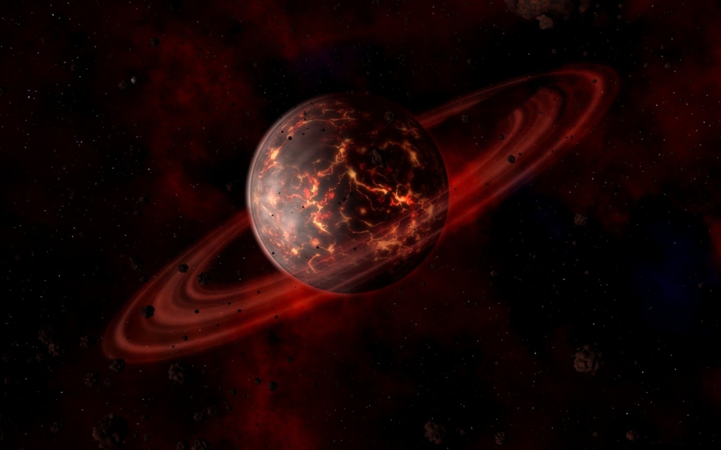 Fondo de pantalla Volcanic Planet 1440x900