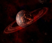 Fondo de pantalla Volcanic Planet 176x144
